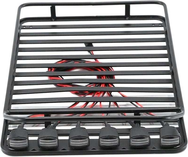 Yurefax Metal Roof Luggage Rack with 6 Lights - Image 1