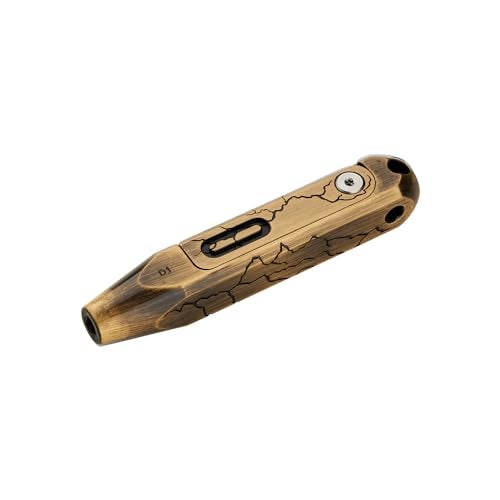 OKNIFE Otacle D1 Cracked Brass Small EDC Multi Bit Pocket Screwdriver, 8 in 1 Mini Precision Screwdriver Set, S2 Steel Magnetic Bits for Work or Daily Use - Image 4