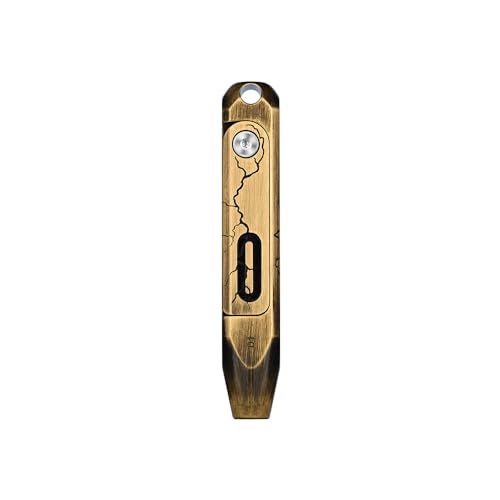 OKNIFE Otacle D1 Cracked Brass Small EDC Multi Bit Pocket Screwdriver, 8 in 1 Mini Precision Screwdriver Set, S2 Steel Magnetic Bits for Work or Daily Use - Image 2