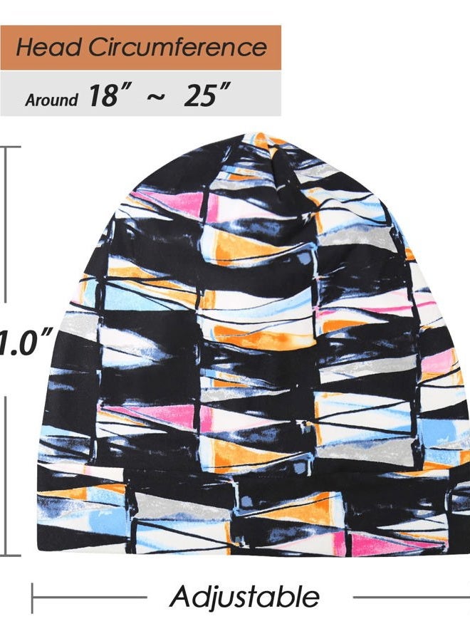 FocusCare Elegant Caps for Frizzy Hair Black Women Beanie Picnic Turbans Slouchy Bonnets - Image 4