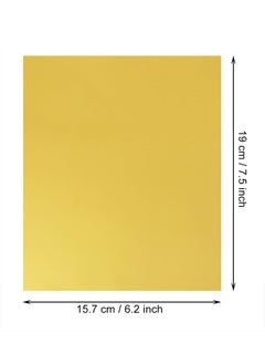 Generic 100Pcs Foil Candy Bar Wrapper, 6x7.5 Inch Gold Aluminum Chocolate Bar Wrapping Paper, Chocolate Molds Sugar Tin Foil Wrappers For DIY Candy Chocolate Packaging By Party Wedding Birthday, Ramadan and Eid  - Image 2