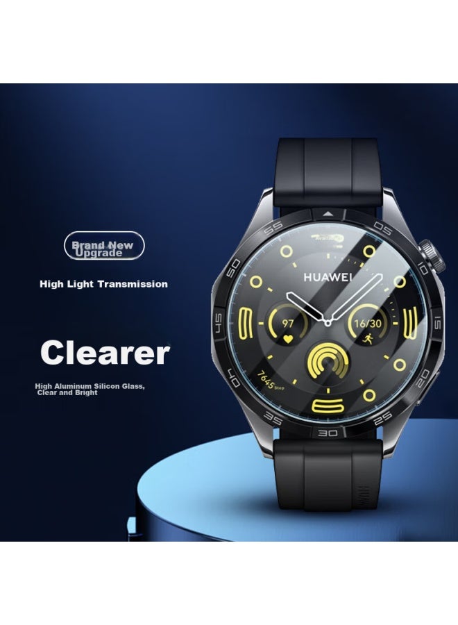 Tinker Xiaopijiang [3-Pack] Tempered Glass Screen Protector For Huawei Watch Gt5 Pro, Watch Gt5 Pro Protective Film, High-Definition Full-Screen Coverage, Shatterproof Glass Film For Women, 42Mm Watch Face - Image 2