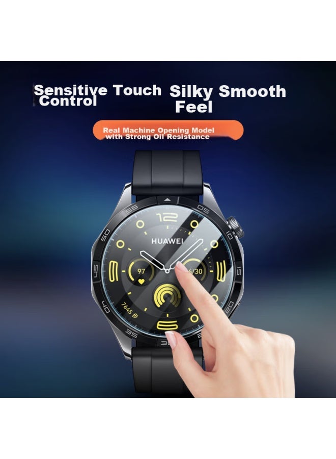 Tinker Xiaopijiang [3-Pack] Tempered Glass Screen Protector For Huawei Watch Gt5 Pro, Watch Gt5 Pro Protective Film, High-Definition Full-Screen Coverage, Shatterproof Glass Film For Women, 42Mm Watch Face - Image 4