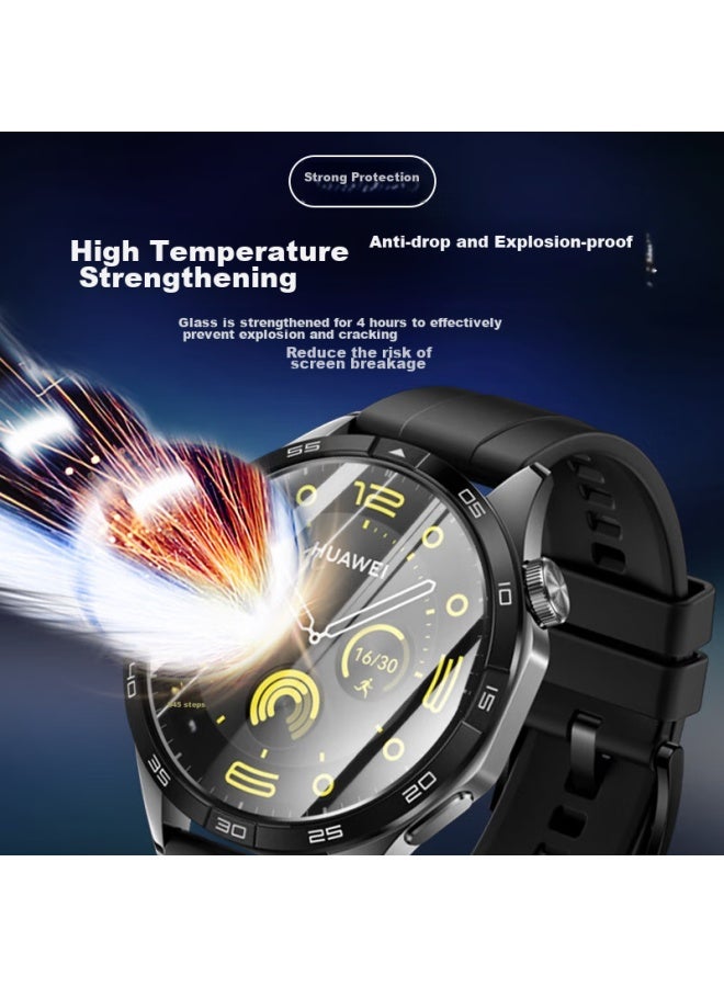 Tinker Xiaopijiang [3-Pack] Tempered Glass Screen Protector For Huawei Watch Gt5 Pro, Watch Gt5 Pro Protective Film, High-Definition Full-Screen Coverage, Shatterproof Glass Film For Women, 42Mm Watch Face - Image 3