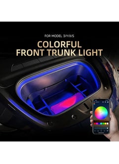 RAYMOS Tesla 3 Y X S Front Trunk Light Led Flexible Bright Silicone Light RGB Adjustable Colour Light Strip Waterproof Compatible For All Tesla Model  - Image 1