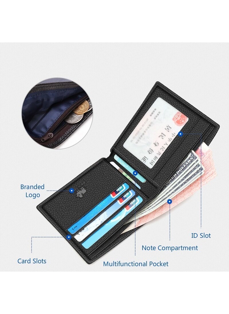 Bison Denim Handmade Men's Thin Leather Italian Card Holder Wallet  - Image 4