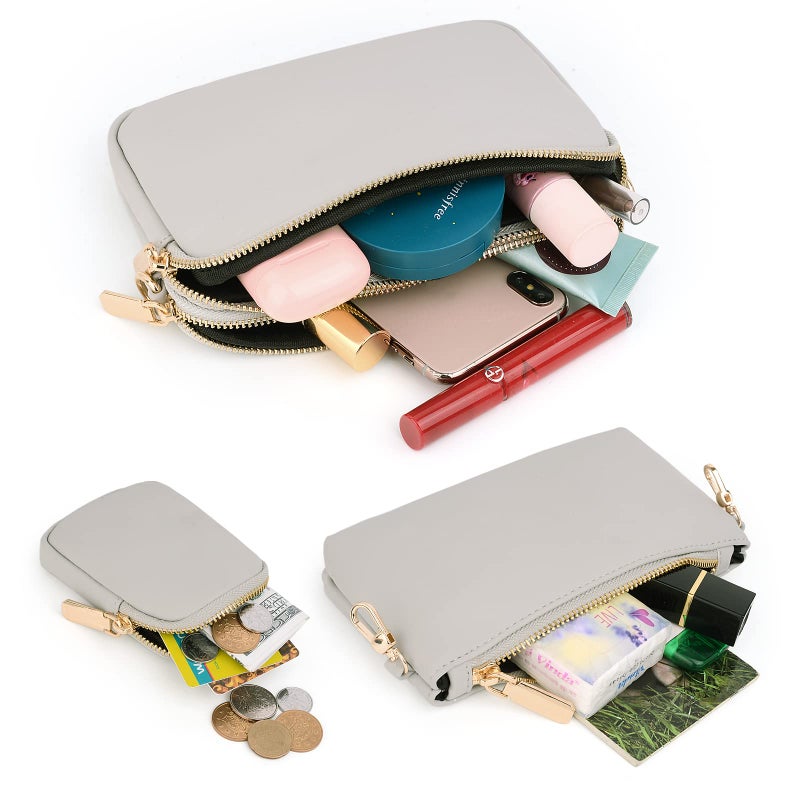 UTO Small Crossbody Bags for Women 3 in 1 Trendy Belt Purse Fashion Designer Mini Cute Sling Fanny Chest Pack - Image 3