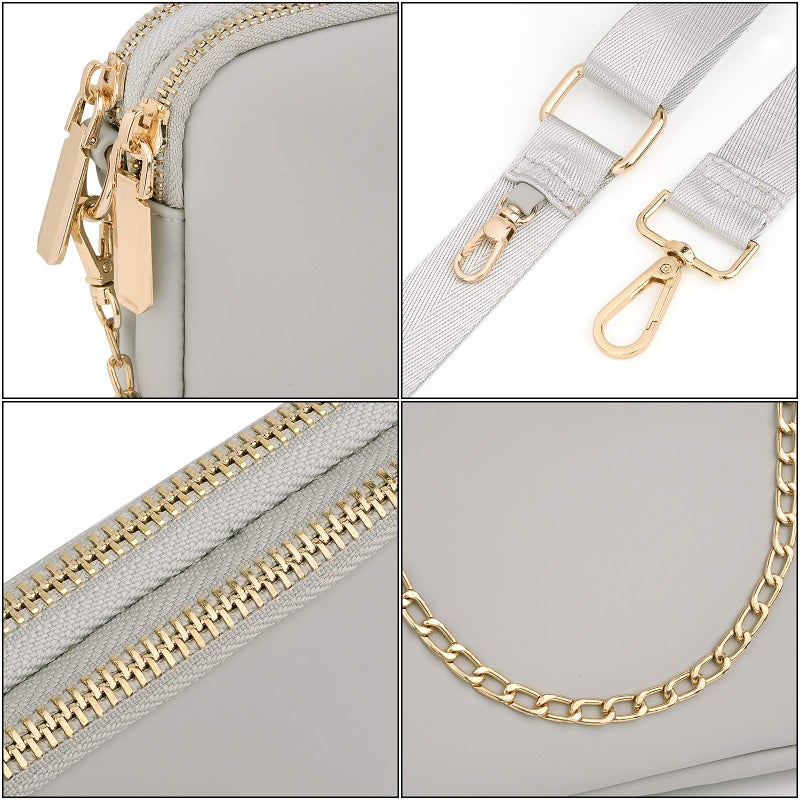 UTO Small Crossbody Bags for Women 3 in 1 Trendy Belt Purse Fashion Designer Mini Cute Sling Fanny Chest Pack - Image 4