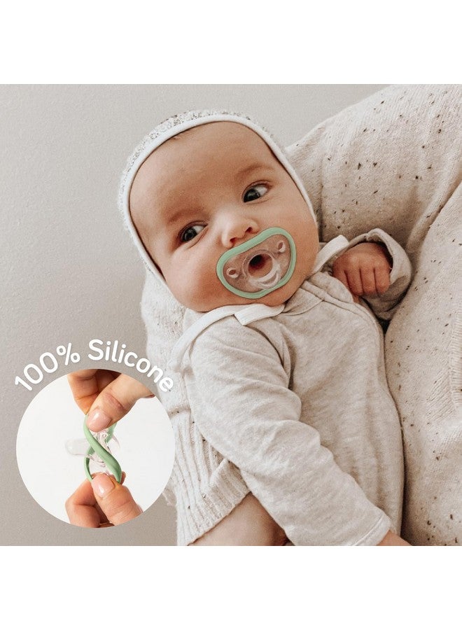 NANOBÉBÉ Nanobebe Silicone Baby Bottle Flexy Set with Anti-Colic Nipples, Bottle Brush and Pacifiers - 5oz and 9oz - Sage - Image 4