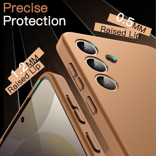 JETech Slim Fit Case for Samsung Galaxy S24 5G, Camera Lens Full Protection, Soft TPU Thin Protective Phone Cover with Matte Finish, Shockproof (Sandstone Orange) - Image 5