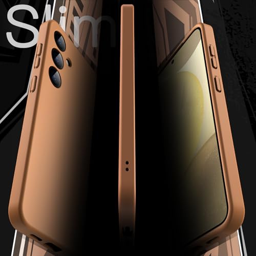 JETech Slim Fit Case for Samsung Galaxy S24 5G, Camera Lens Full Protection, Soft TPU Thin Protective Phone Cover with Matte Finish, Shockproof (Sandstone Orange) - Image 3