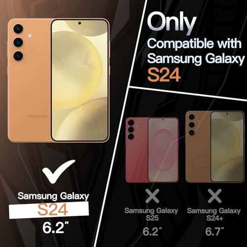 JETech Slim Fit Case for Samsung Galaxy S24 5G, Camera Lens Full Protection, Soft TPU Thin Protective Phone Cover with Matte Finish, Shockproof (Sandstone Orange) - Image 2