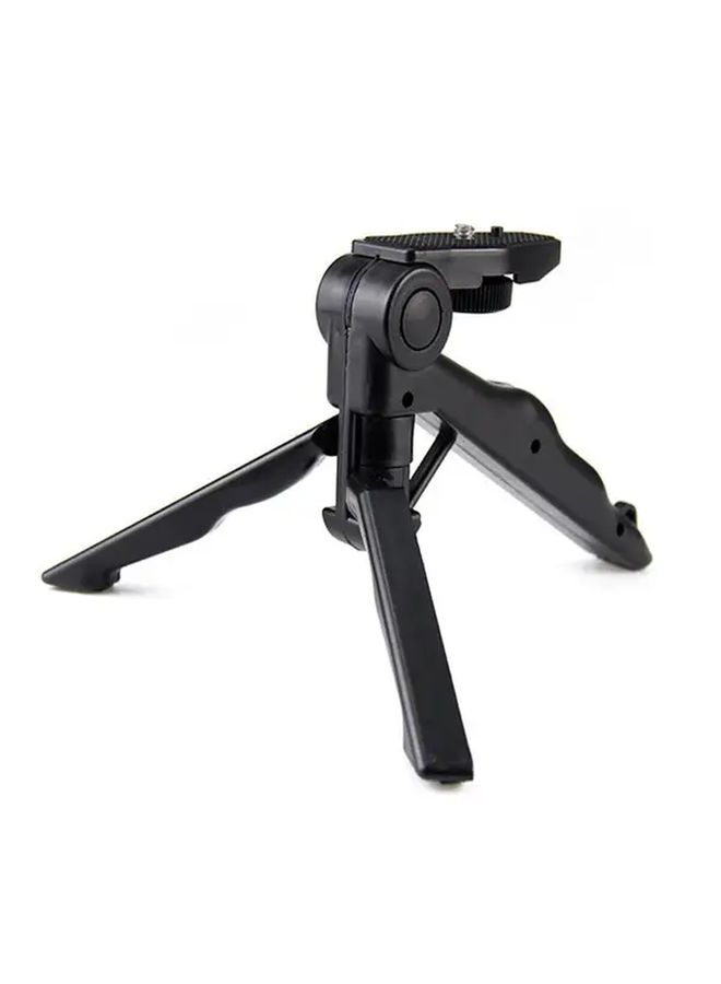 Heavy Duty Anti Shake Tripod Mount With 360 Degree Swivel Base Adjustable Clamp For Smartphone Camera Live Streaming Photography Vlogging Compact Design Black - Image 4