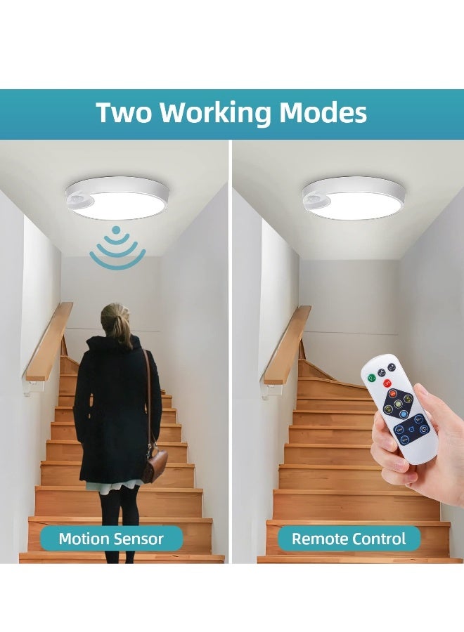 Motion Sensor Light, Rechargeable LED Ceiling Light, LED Closet Lights with USB Cable, Human Induction Auto Sleep Smart Sensor Light Indoor/Outdoor for Closet Stairs Porch Hallway Pantry Wall - Image 3