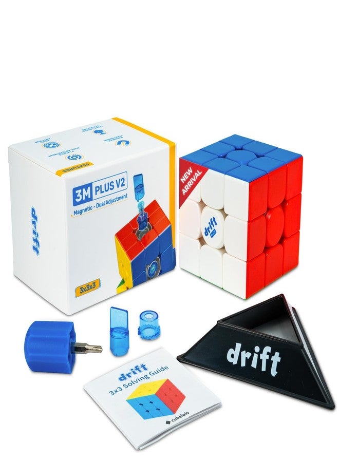 Cubelelo Drift 3M Plus v2 3x3 (Magnetic) Cube | New Upgraded Version Based on MoYu RS3M v5 | Dual-Adjustment System | Premium Speedcube for Kids Boys Girls Ages 4+ Year Old & Adults - Image 1