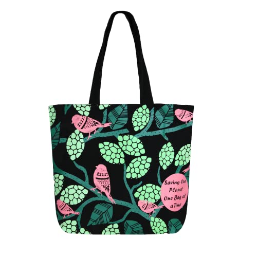 EcoRight Eco Right Aesthetic Canvas Tote Bag for Women Large Zipper Tote Bags with Pocket, Womens Tote Bag for Yoga, Work, Beach - Image 1