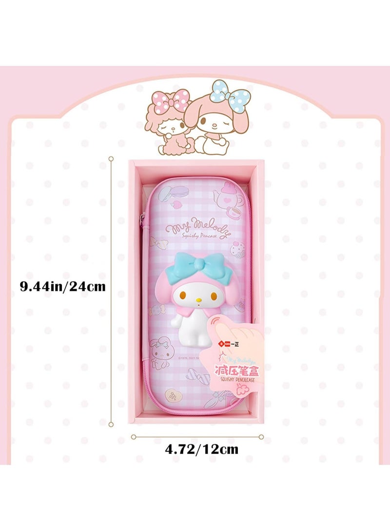 AUTOYSUR Pencil Case,pen storage box 3D stereo cartoon cute pencil case and pencil cap great gift for girls and boys (Melody) - Image 3