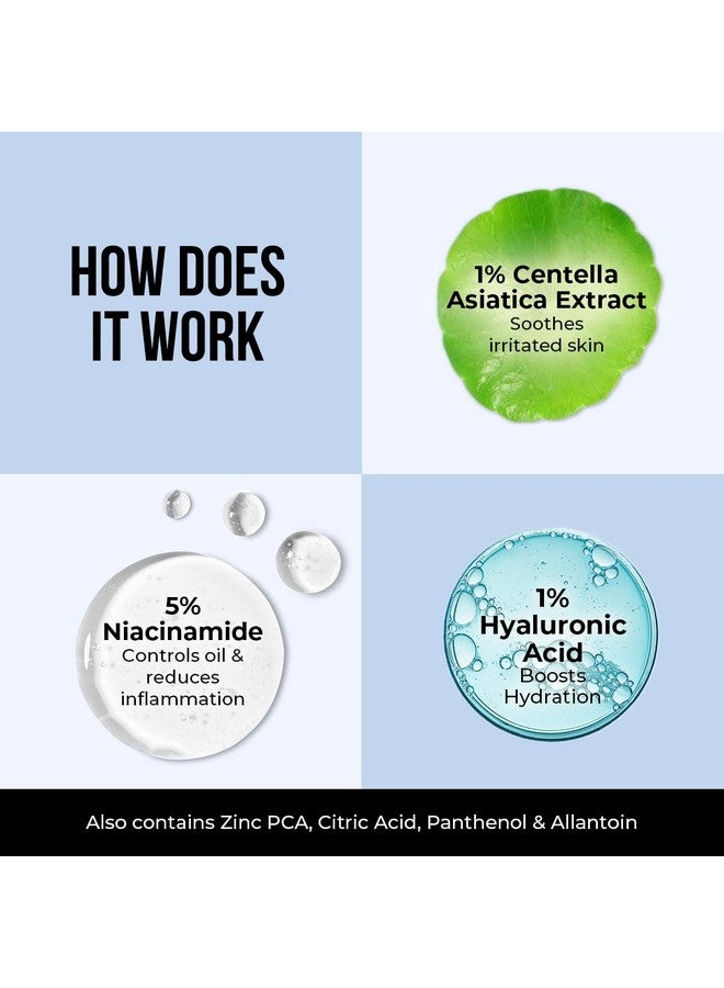 Dr. Sheth's Dr. Sheth’S Centella And Niacinamide Moisturizing Cream |For Oily & Acne Prone Skin | Fades Acne Marks & Controls Excess Oil | 48-Hour* Hydration| Lightweight, Fast Absorbing & Non-Sticky | 50G - Image 4