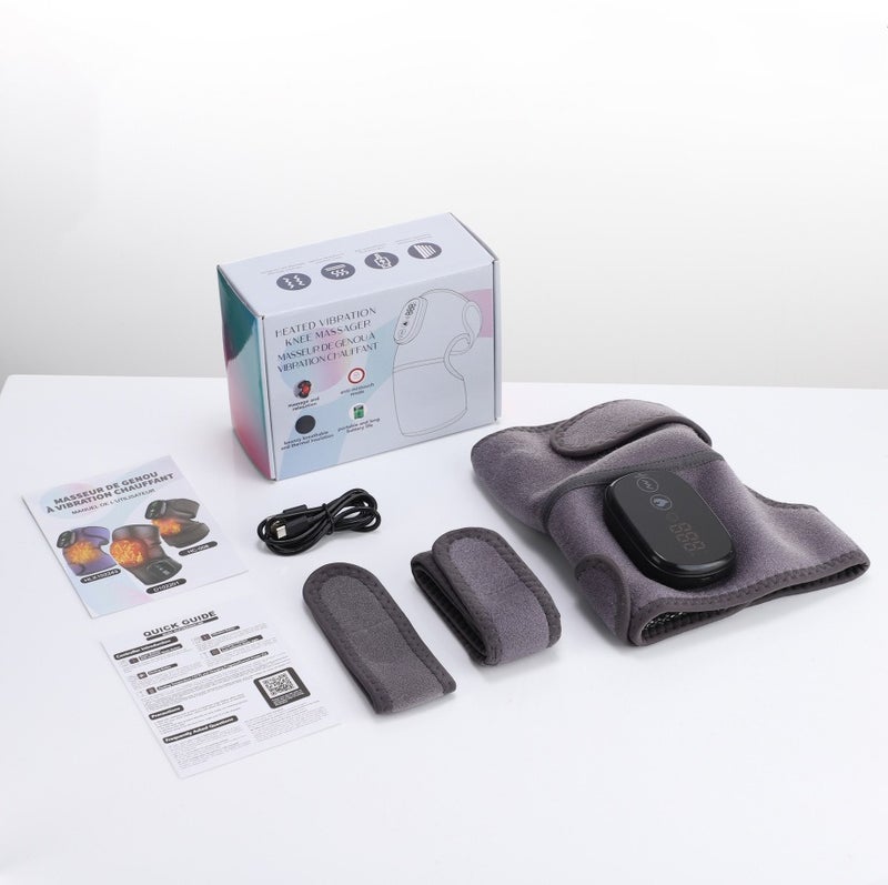 HailiCare Electric Heating Knee Brace with Vibration Massage, Herbal Compress & Warmth for  Joints
