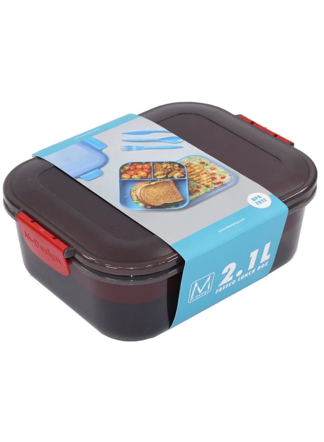 m-design M Design Lunch Box, 2.1 Liter - Black - Image 1