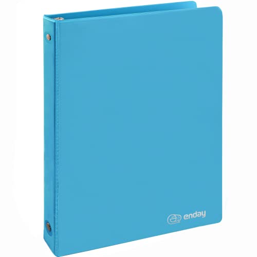 Enday ½ Inch 3 Ring Binder .5 inch Blue Clear View Cover with 2 Inside Pockets, Colored School Supplies Office and Home Binders – by Enday - Image 2
