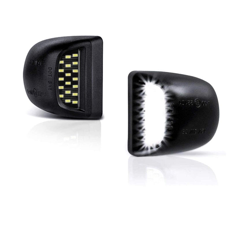 أفضل مجموعة أضواء لوحة الترخيص LED متوافقة مع 1999-2013 شيفروليه سيلفرادو GMC سييرا 1500 2500 3500 HD سوبربان تاهو كاديلاك إسكاليد EXT يوكون XL مصباح لوحة خلفي 6000K أبيض