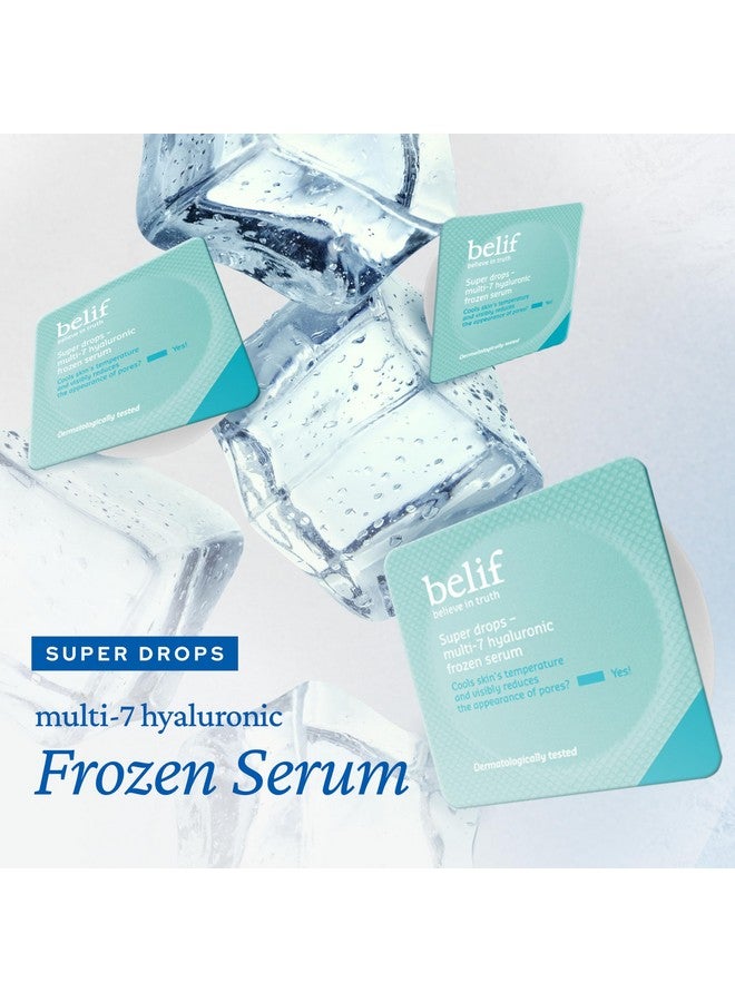 Belif Super Drops Multi-7 Hyaluronic Frozen Serum - Hydrating, Soothing, Depuffing Serum with Peptides & Caffeine, Enhances Skin Elasticity, Korean Skincare, 5mlx9EA - Image 2