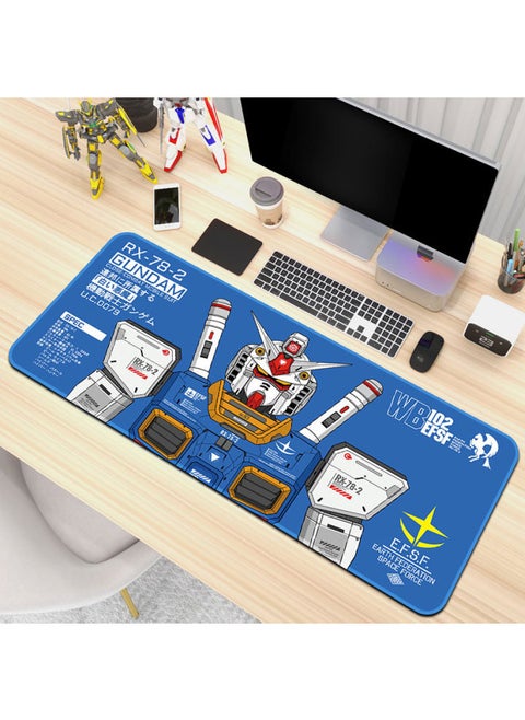 Gundam Mecha Style Anime Game Super Large Mouse Pad Thickened Personality Keyboard Pad Laptop Computer Office Desk Mat-Color:900x 400x 3mm Edge Lock-Pattern:Up To [22-22]]