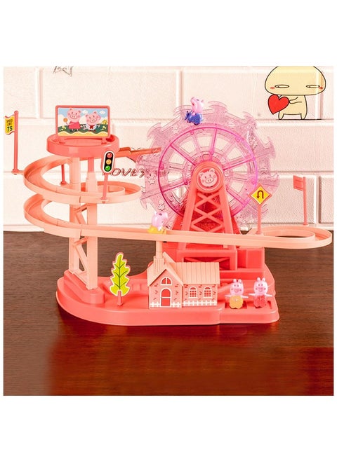 Ferris wheel amusement park electric track piggy play slide