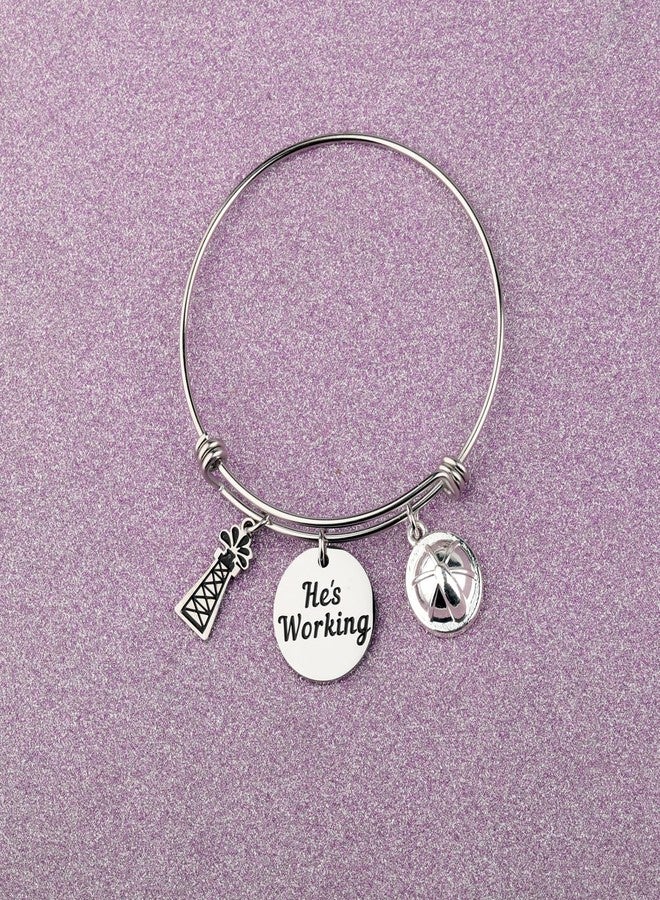FAADBUK Oil Worker Appreciation Gift Oilfield Worker Safety Gift Oil Worker Bracelet for Pipeliner Wife Girlfriend (Oil Worker Bracelet) - Image 2