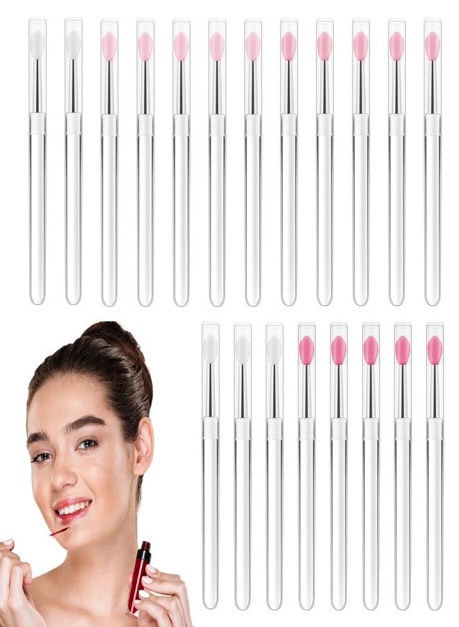 ValueBargain 20Pc Lip Mask Applicator, Silicone Lip Applicators with Caps, Portable Reusable Makeup Tools for Lipstick Gloss & Eyeshadow - Image 1