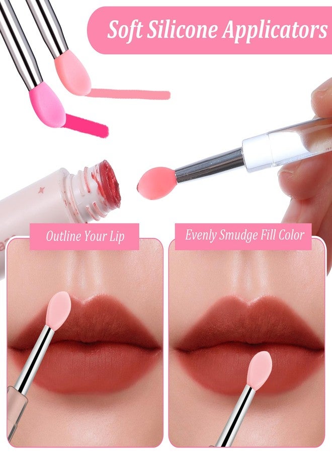 ValueBargain 20Pc Lip Mask Applicator, Silicone Lip Applicators with Caps, Portable Reusable Makeup Tools for Lipstick Gloss & Eyeshadow - Image 5