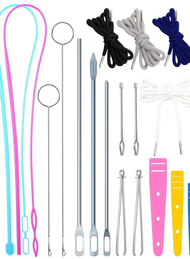 FIVEIZERO Drawstring Threader Tool Set - Loop Turner Sewing Tool for Easy Hoodie, Jacket and Pants Threading,Bodkin Sewing Tools for Drawstrings-4 Cords - Image 1