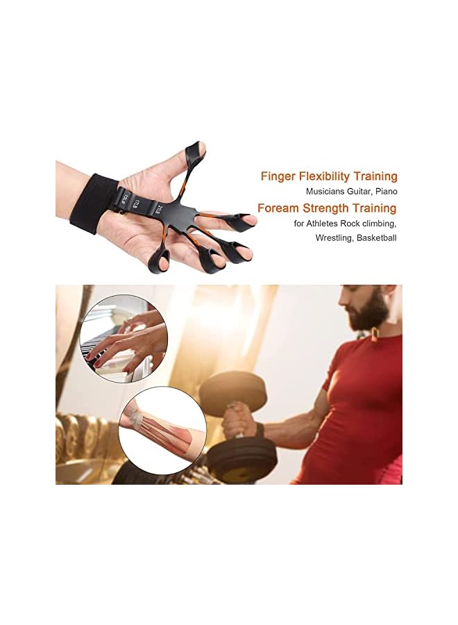 S-TOP Hand Grip Strengthener - Adjustable Finger Exerciser and Finger Stretcher - Grip Strength Trainer for Hand Therapy, Rock Climbing - Relieve Pain for Arthritis, Carpal Tunnel, Rehabilitation. - Image 3
