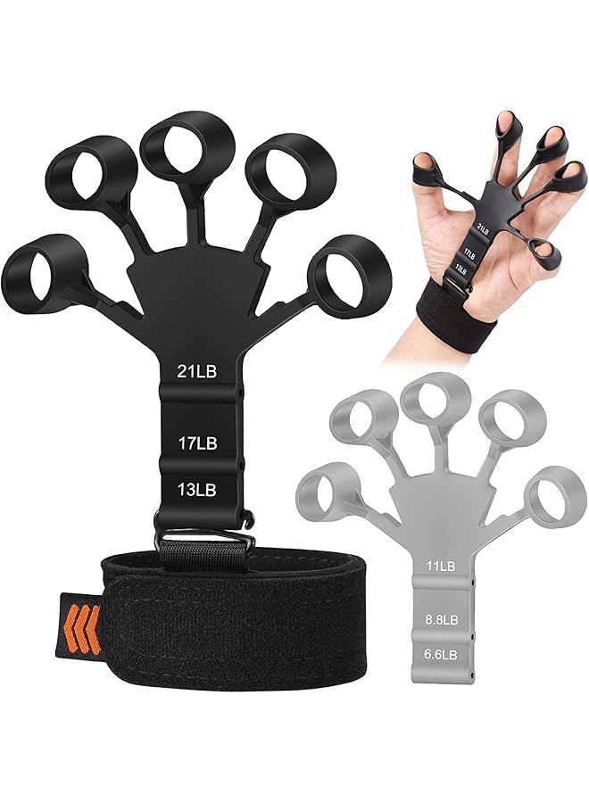 S-TOP Hand Grip Strengthener - Adjustable Finger Exerciser and Finger Stretcher - Grip Strength Trainer for Hand Therapy, Rock Climbing - Relieve Pain for Arthritis, Carpal Tunnel, Rehabilitation. - Image 1