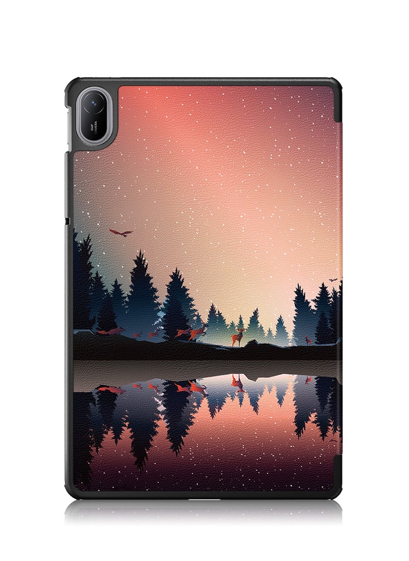 Case For Huawei MatePad SE 11" 2024 Multi-Viewing Angles All New PU Leather Smart Cover with Auto Sleep Wake Feature Slim Flip Shell Case for Huawei MatePad SE 11 (Dusk)