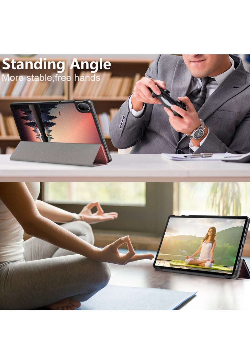 Case For Huawei MatePad SE 11" 2024 Multi-Viewing Angles All New PU Leather Smart Cover with Auto Sleep Wake Feature Slim Flip Shell Case for Huawei MatePad SE 11 (Dusk)