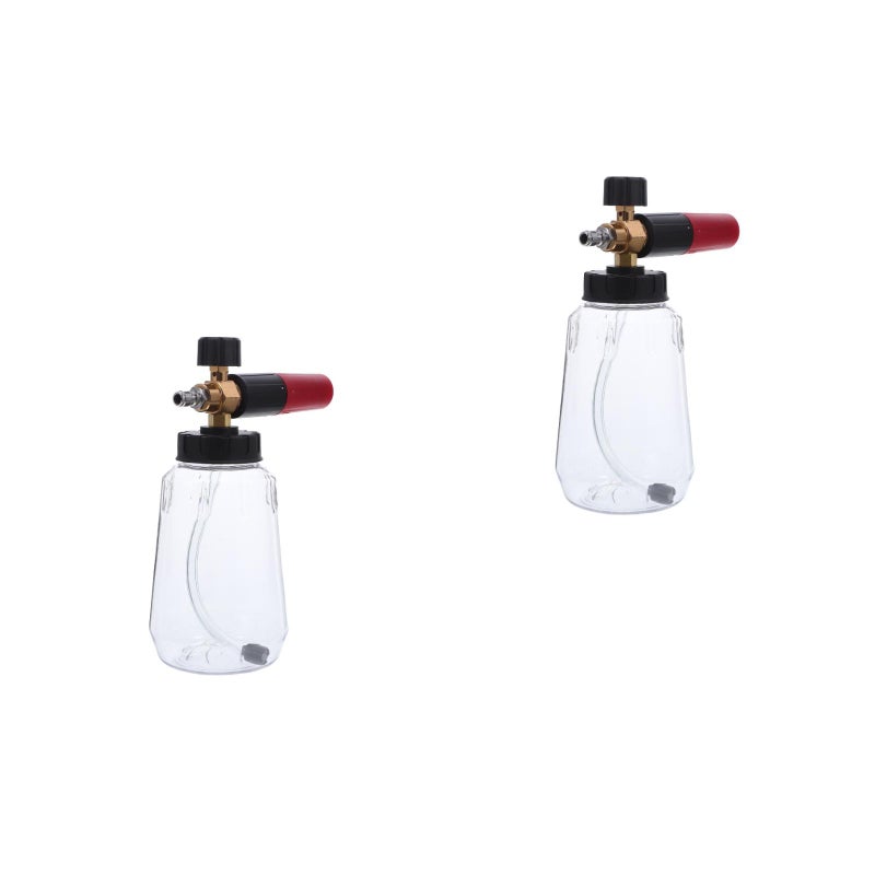2pcs Sprayer: 1L High-Pressure Sprayer For Car Wash - Foamer Pressure Washer Bottle For Home Garage - Image 1