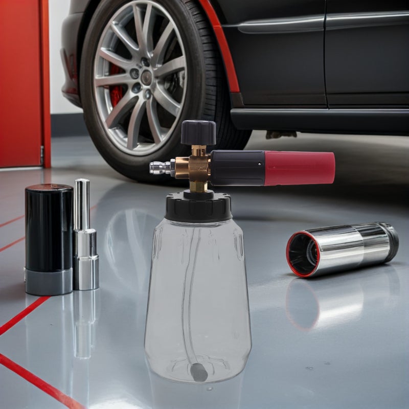2pcs Sprayer: 1L High-Pressure Sprayer For Car Wash - Foamer Pressure Washer Bottle For Home Garage - Image 5