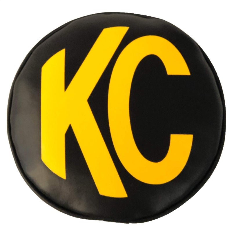 KC HiLiTES 5802 8 Round Black with Yellow KC Soft Light Covers Pair