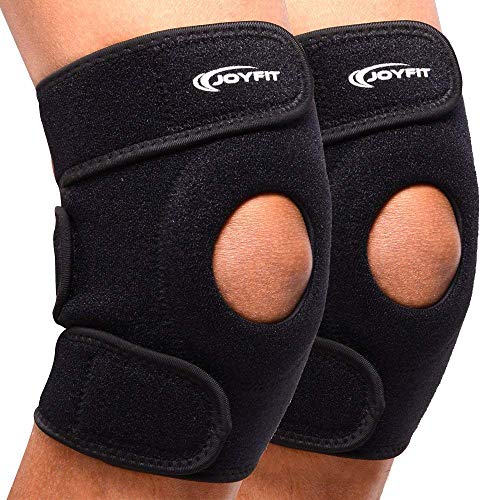 Joyfit Knee Cap pair for Knee Pain, Gym, Sports, Running Knee Support (Black) - Image 1