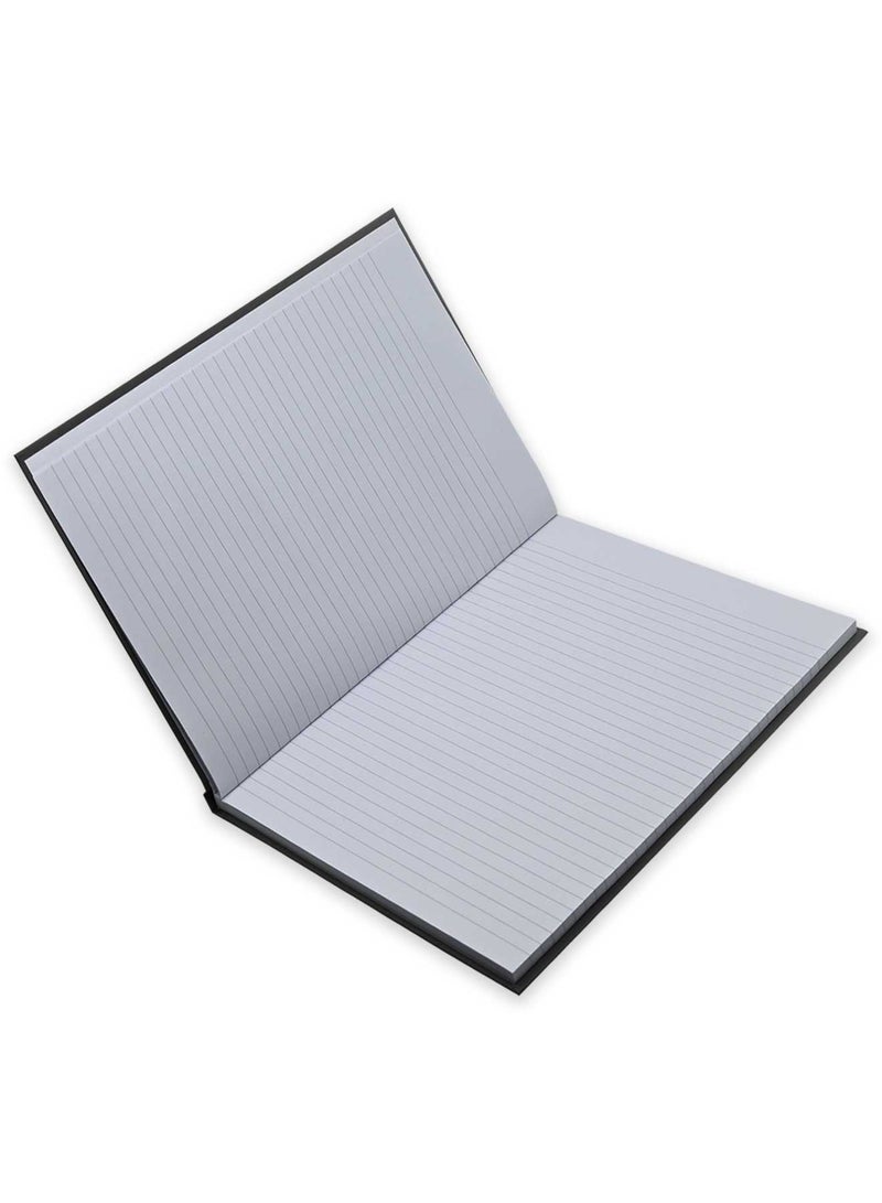 FIS Pack of 5 Hard Cover Notebook A4 Single Line 100Sheets Graphite -FSNBA4SL100GP - Image 2