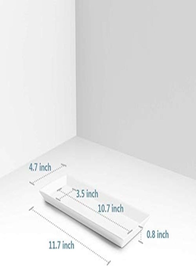 AKDC Sweese 701.000 White Rectangular Platter, Porcelain Serving Plate For Parties - 11.7 Inch - Image 5