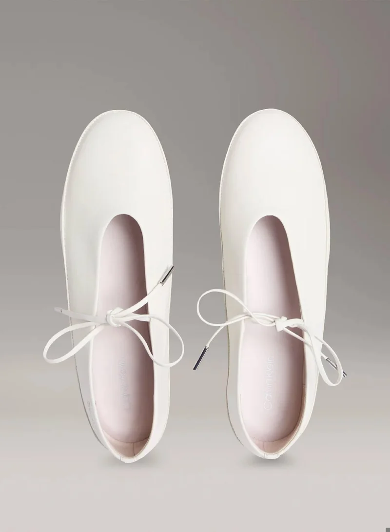 Calvin Klein Tofu Leather Mary Jane Ballerinas for Women | Best Price UAE