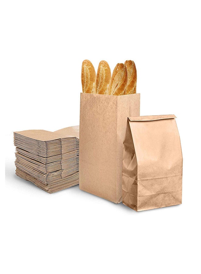 MARKQ 25 Bags Kraft Brown Large Paper Bags Recyclable Lunch Bags Cookies Bags, Grocery Bags, Wedding Gift Bags, Party Bags 33.50 x 15 x 10.5 cm  - Image 1