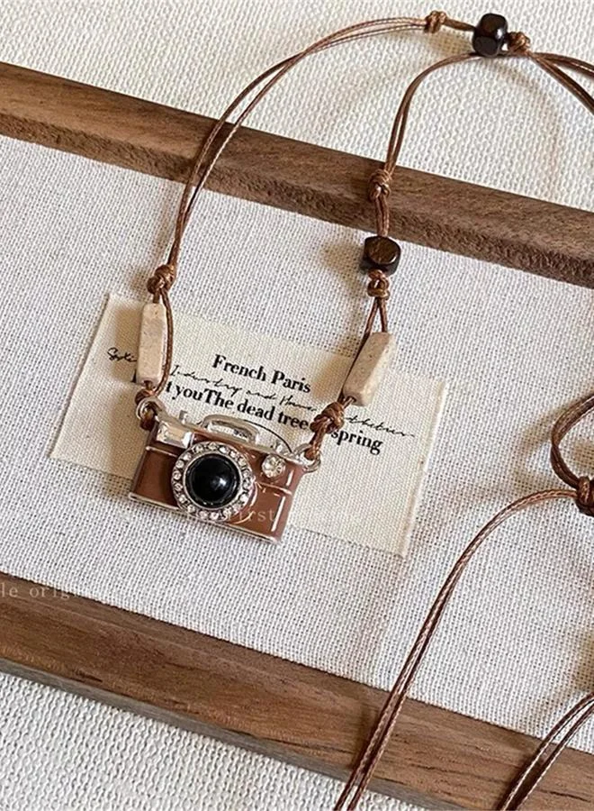 Take Two  Charming Camera Pendant Necklace for Women | Best Price UAE