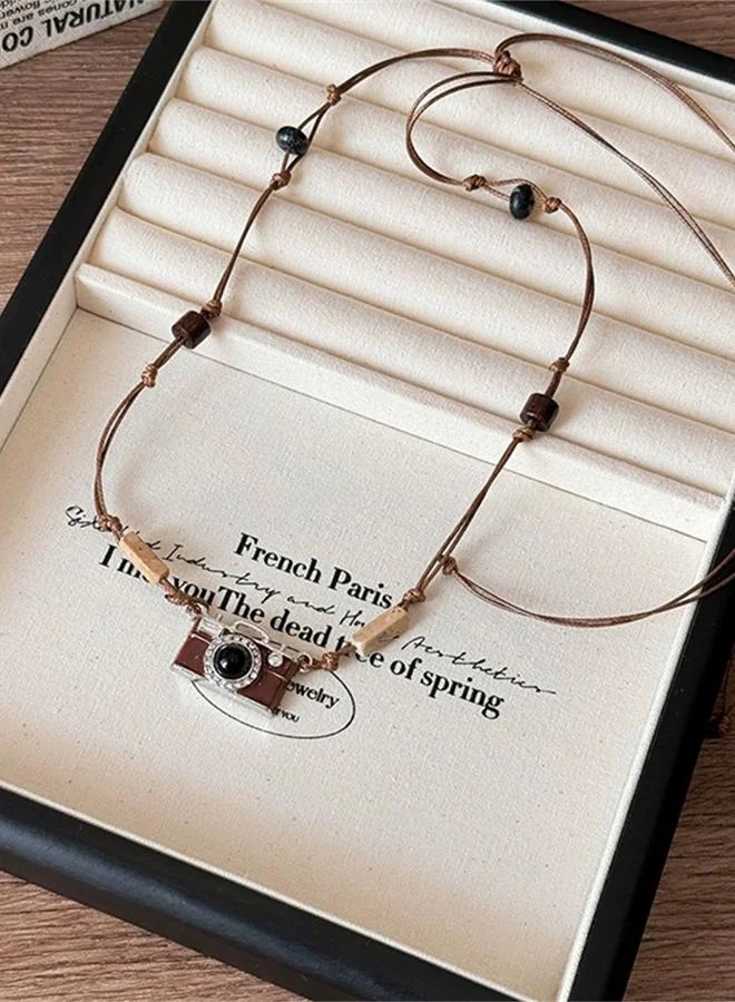 تايك تو Charming Camera Pendant Necklace