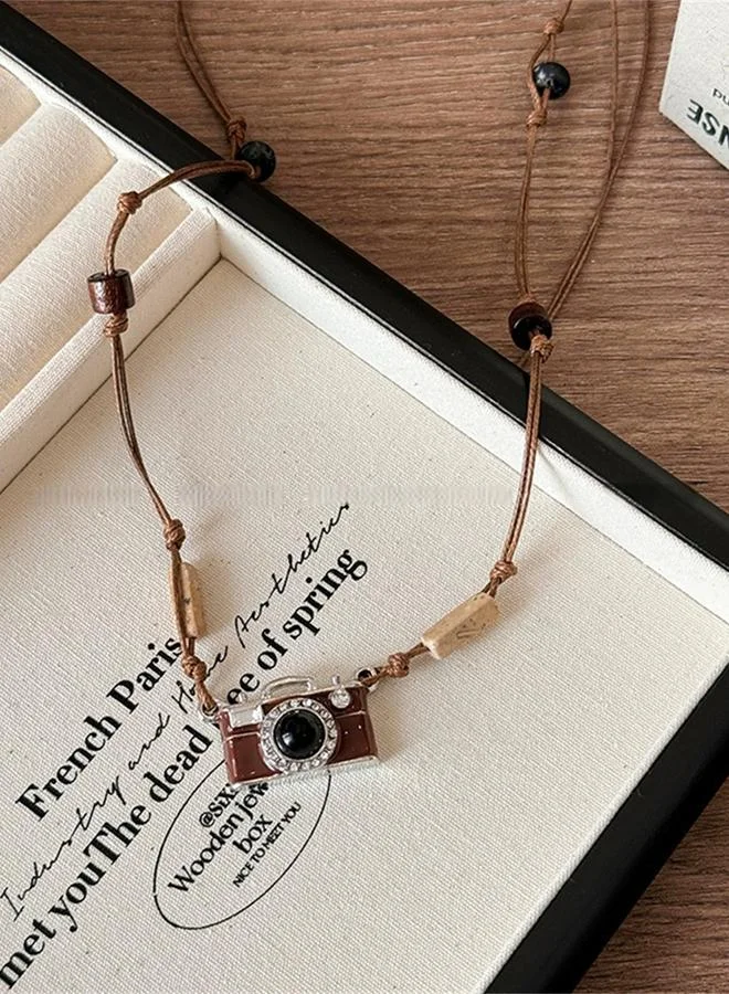 Take Two  Charming Camera Pendant Necklace for Women | Best Price UAE