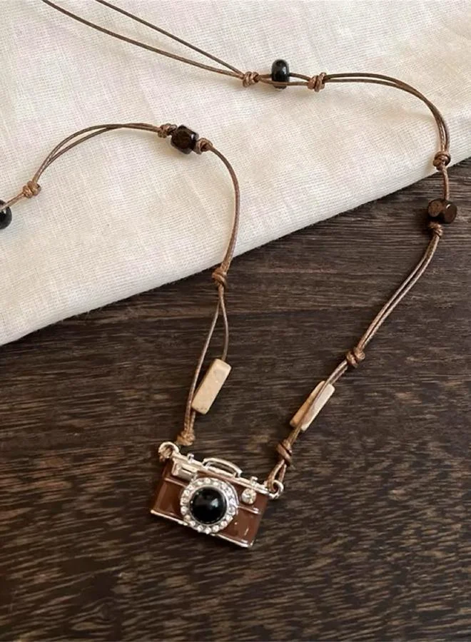 Take Two  Charming Camera Pendant Necklace for Women | Best Price UAE