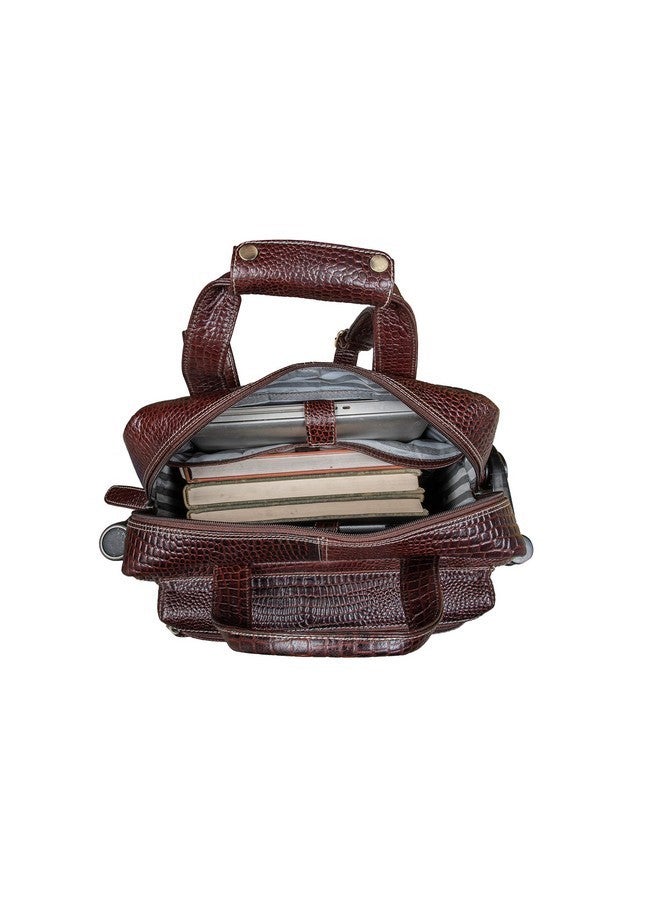 BRAND LEATHER Luxury Top Grain Genuine Leather Unisex Backpack - Image 5